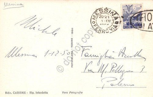 Cartolina Messina panorama 1950 | Immagine Gallery 2