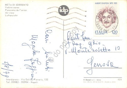 Cartolina Meta di Sorrento Panorama aereo 1979 | Immagine Gallery 2