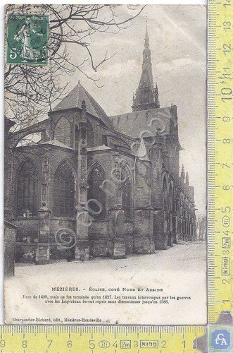 Cartolina Mezieres - Eglise - Vg France Italy - 1909 | Immagine principale