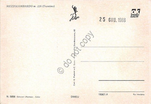 Cartolina Mezzo Lombardo Vedutine