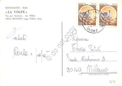 Cartolina Miasino Lago d'Orta Ristorante La Volpe varie vedute 1988 | Immagine Gallery 2