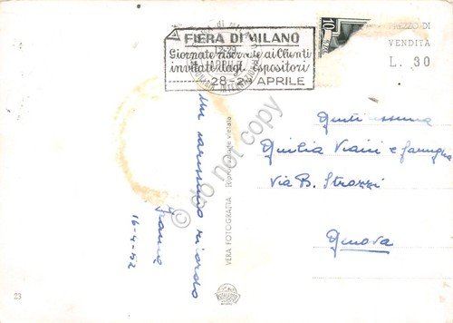 Cartolina Milano Arco della Pace notturno 1952 | Immagine Gallery 2