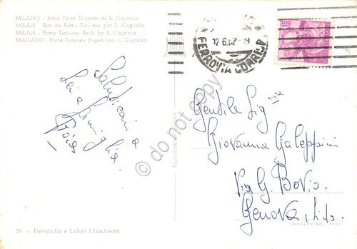Cartolina Milano Arco Porta Ticinese anni '60 | Immagine Gallery 2