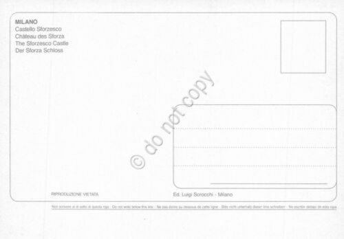 Cartolina Milano Castello Sforzesco frontale