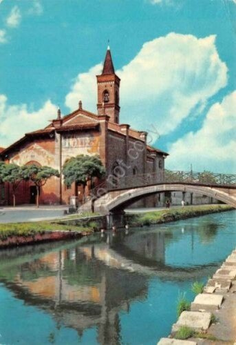 Cartolina Milano Chiesa San Cristoforo 1970