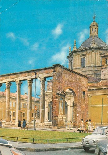 Cartolina Milano Colonne e Basilica San Lorenzo 1969