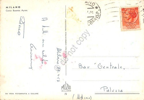 Cartolina Milano Corso Buenos Ayres 1957 | Immagine Gallery 2