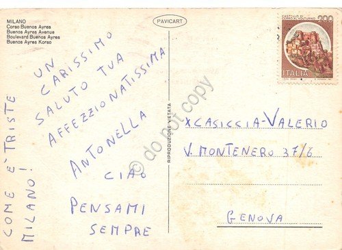 Cartolina Milano Corso Buenos Ayres notturno | Immagine Gallery 2