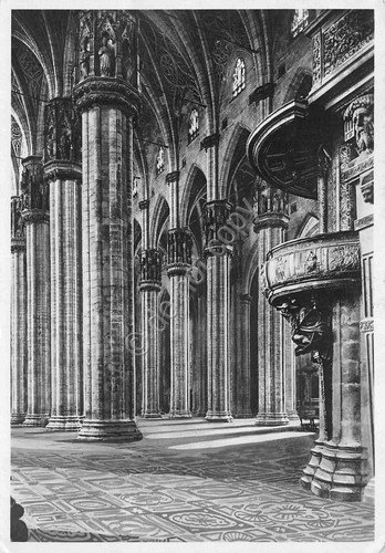 Cartolina Milano Duomo interno 1937 Ediz Pace n.173 | Immagine principale