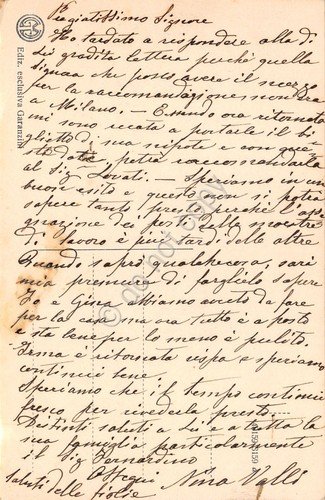 Cartolina Milano Giardini pubblici Scuola Femminile A. Manzoni illustrata