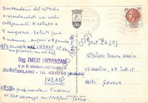 Cartolina Milano Illustrata San Gottardo e Duomo 1976