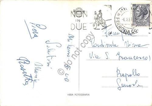 Cartolina Milano Ingresso Galleria V. Emanuele 1961