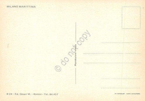 Cartolina Milano Marittima panorama delle case dall'alto anni '80 | Immagine Gallery 2