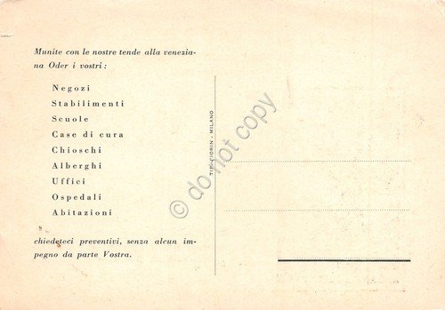 Cartolina Milano Oder Fabbrica tende pubblicitaria | Immagine Gallery 2
