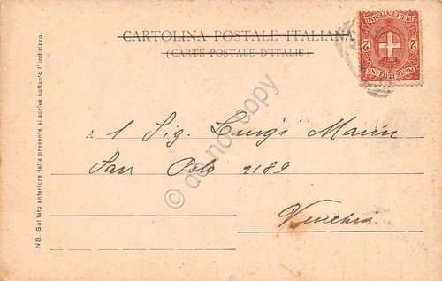 Cartolina Milano Ospedale Maggiore 1901