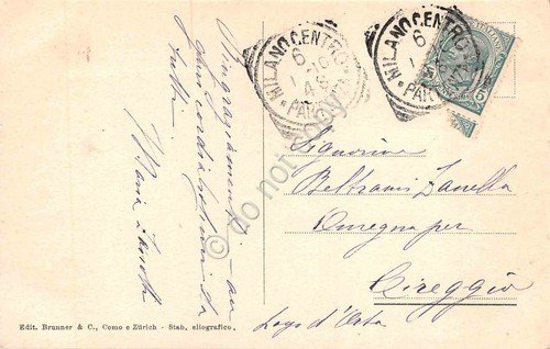 Cartolina Milano palazzo Brera Interno 1910 | Immagine Gallery 2