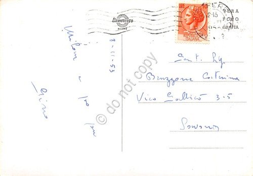 Cartolina Milano panorama dall'alto 1953 | Immagine Gallery 2