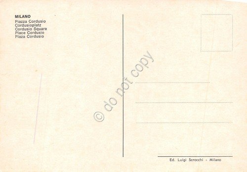 Cartolina Milano Piazza Cordusio