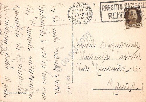 Cartolina Milano piazza Duomo da Passaggio Orefici animata 1936 | Immagine Gallery 2