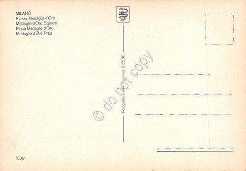 Cartolina Milano Piazza Medaglie d'Oro Arco Porta Romana anni '70 | Immagine Gallery 2