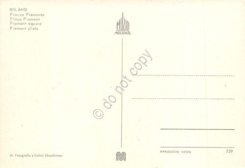 Cartolina Milano Piazza Piemonte i due edifici gemelli anni '70