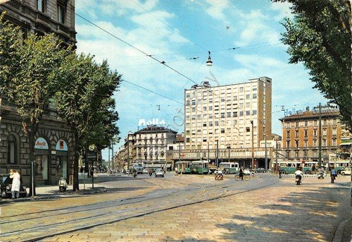 Cartolina Milano Piazzale Luigi Cadorna Motta tram stazione 1964 | Immagine principale