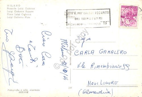 Cartolina Milano Piazzale Luigi Cadorna Motta tram stazione 1964 | Immagine Gallery 2