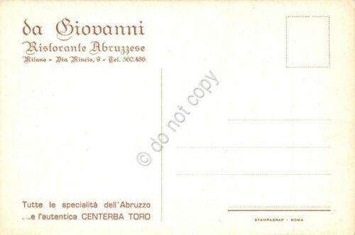 Cartolina Milano Ristorante da Giovanni Via Mincio interno | Immagine Gallery 2