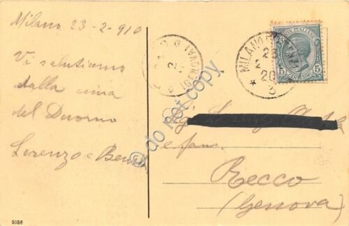 Cartolina Milano Scala Interno Balletto 1910