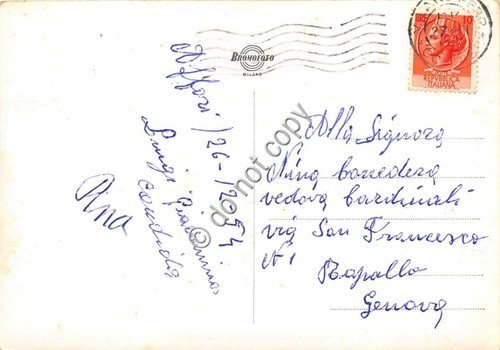 Cartolina Milano Stazione Centrale 1954