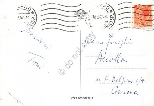 Cartolina Milano Teatro alla Scala Interno orchestra direttore 1957