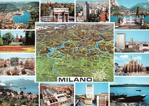 Cartolina Milano vedute 1966 | Immagine principale