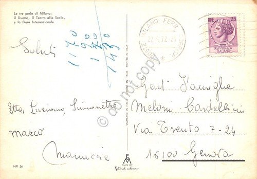 Cartolina Milano vedute 1972 | Immagine Gallery 2