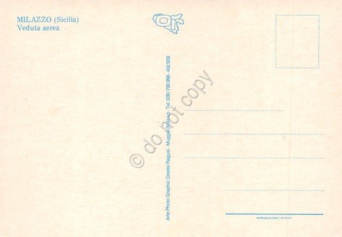 Cartolina Milazzo panorama città dall'alto case strada anni '70 | Immagine Gallery 2