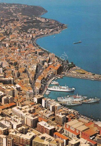 Cartolina Milazzo Riviera di Levante porto navi traghetto aliscafi anni … | Immagine principale