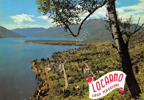 Cartolina Minusio Muralto Locarno panorama generale | Immagine principale