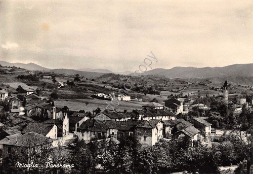 Cartolina Mioglia panorama 1958