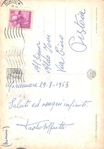 Cartolina Miramare di Rimini Pin Up Vedutine