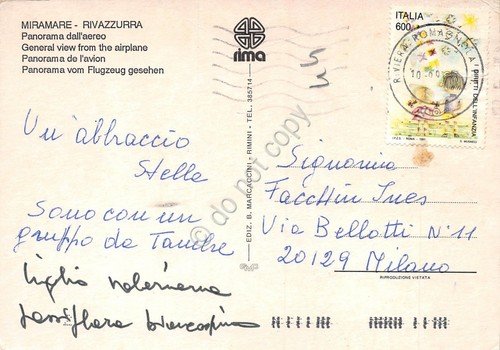 Cartolina Miramare Rivazzurra Panorama aereo (Rimini) | Immagine Gallery 2