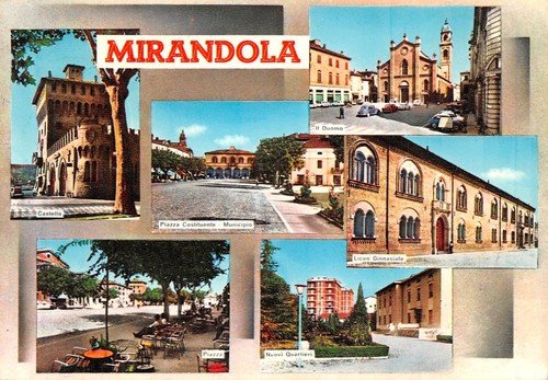 Cartolina Mirandola Vedutine | Immagine principale