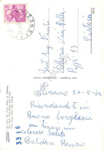 Cartolina Mirano Parco Villa Olga e Castello | Immagine Gallery 2