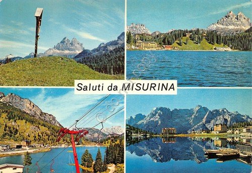 Cartolina Misurina vedute panorama lago 1969 | Immagine principale
