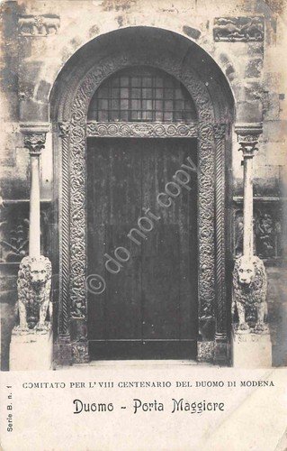 Cartolina Modena Centenario Duomo Porta Maggiore 1909