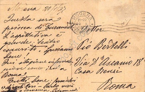 Cartolina Modena Scuola Ufficiali Allievi Accademia Militare 1927 | Immagine Gallery 2