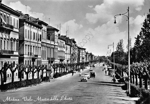 Cartolina Modena Viale Martiri della Libertà 1959 | Immagine principale