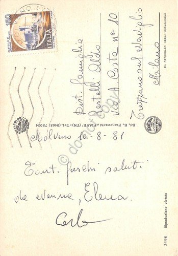 Cartolina Molveno 4 Vedute 1981 (Trento) | Immagine Gallery 2