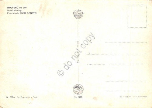 Cartolina Molveno Hotel Mirala go Auto d'epoca grinze (Trento) | Immagine Gallery 2