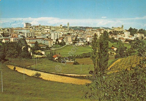 Cartolina Moncalvo Panorama da Borganino 1984
