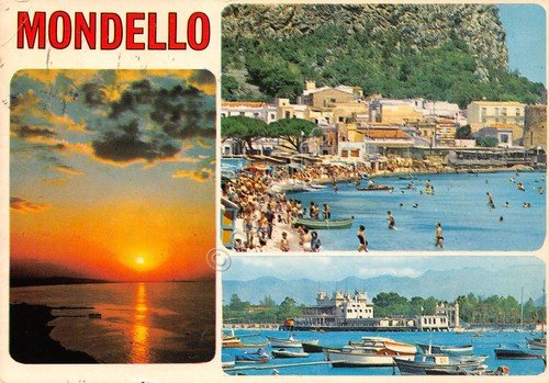 Cartolina Mondello vedute Timbro a targhetta L'acqua è vita ACEA … | Immagine Gallery 2