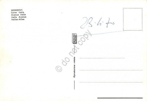 Cartolina Mondovì Corso Italia auto 1970 | Immagine Gallery 2